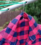 Red  Flannel Shirt Peg or Storage Bag - Image 2