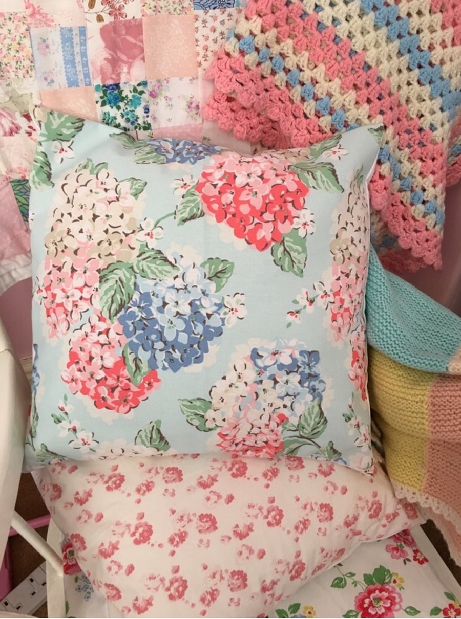 Cath kidston Hydrangea cotton duck fabric cushion cover