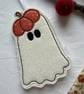 Autumn Pumpkin Ghost Decoration - Image 2