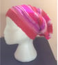 Pink and Red Striped Beanie Hat  - Image 3