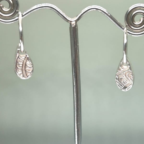 Drops of Sunshine - Sunflower Mandala dropper earrings - Sterling Silver 