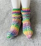 Hand Knitted Ladies' Socks, Patterned Pastel Socks, Beautiful Footwear - Image 3