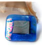 Patchwork  Brooch 102 Dichroic Fused GlassHandmade  - Image 3