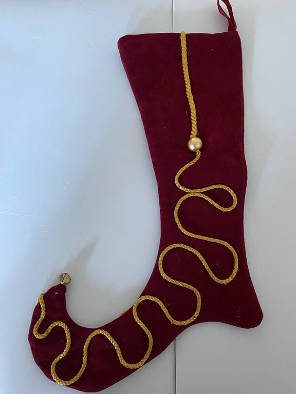 Jester velvet Christmas Stocking