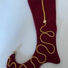 Jester velvet Christmas Stocking