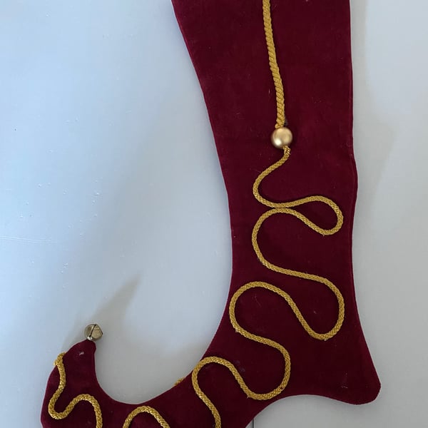 Jester velvet Christmas Stocking