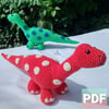 Don the Diplodocus Crochet Pattern, Diplodocus Amigurumi Pattern, Dinosaur