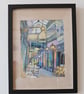 Castle Arcade original oil pastel drawing - Image 2