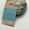 VINTAGE style  ribbon  ( silky seam binding)  'Aqua' . Blue.  .4yds  ....