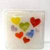 Rainbow Heart of Hearts Coaster - Valentines