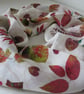 Handprinted chiffon scarf Garden Leaves - Image 4