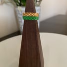Stylish modern beaded ring