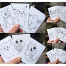 Set of 15 Pokemon ACEO Sketches