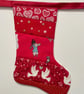Christmas Stocking Bunting - Red  - Image 5