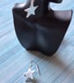Sterling Silver Dangle Star Earrings  - Image 2
