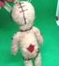 Needle Felted Gothic Ghost, Scarecrow & Voodoo Keychain Bag Charm - Image 10