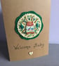 Hand Embroidered Welcome Baby Card - Image 4