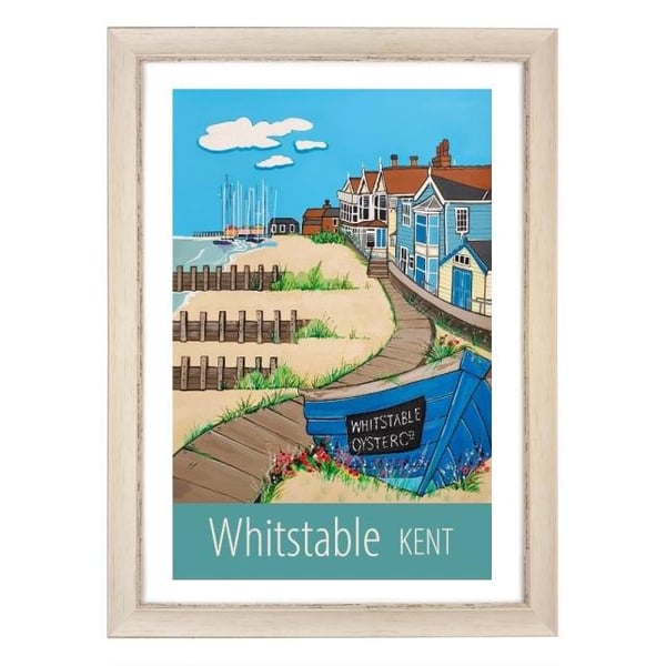 Whitstable travel poster print by Susie West