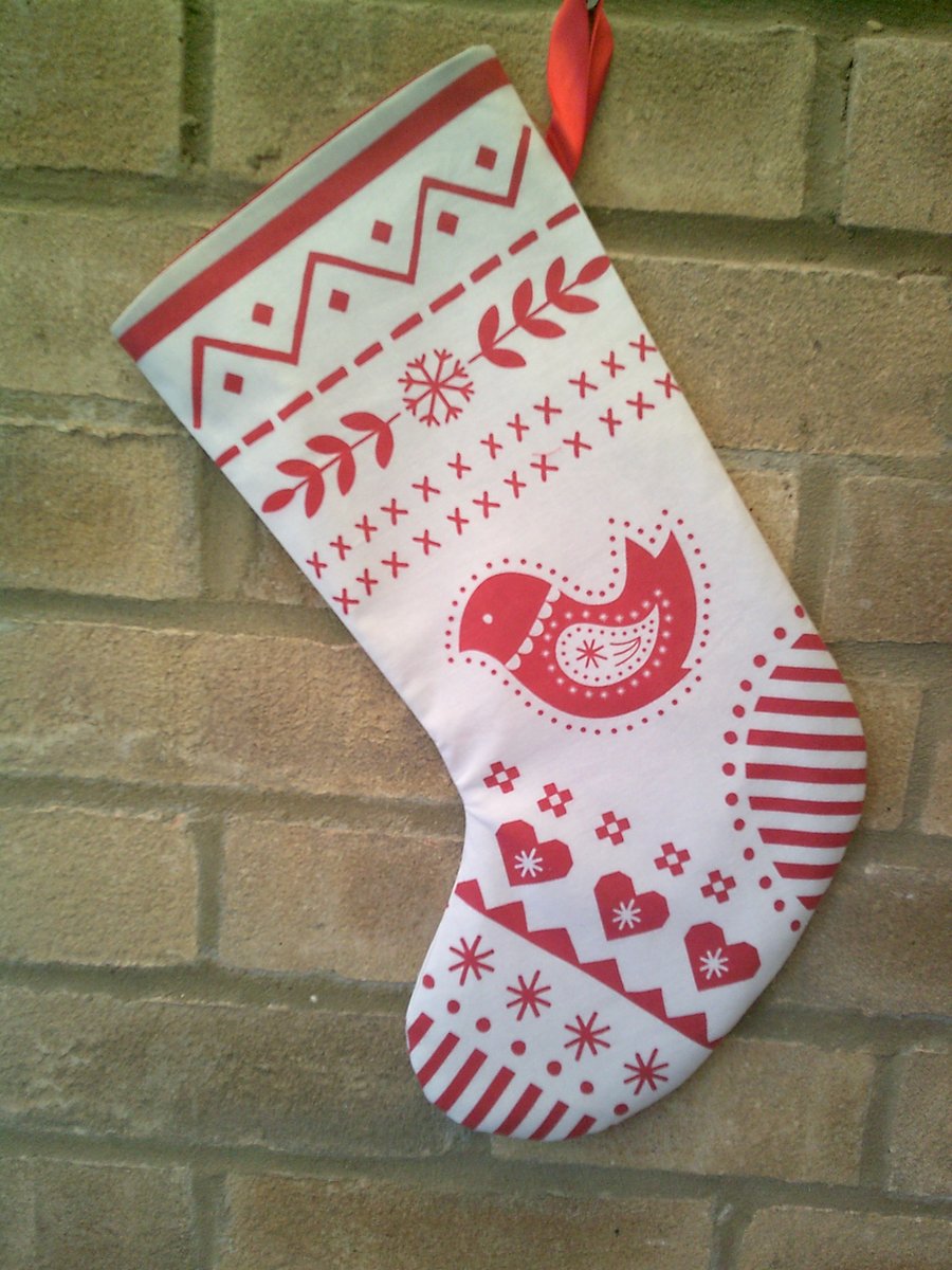 Scandi Style Christmas Stocking