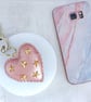 Pink Heart Studded Keyring - Image 2