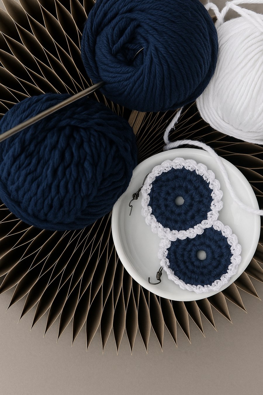 Ocean Breeze Crochet Earrings