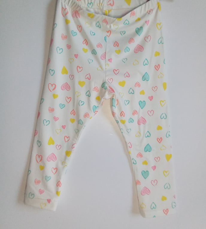 18-24 months Leggings, hearts leggings, girls leggings, gift for girls 
