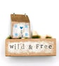 Handmade Tiny Oak Cottage Home Decor 'Wild & Free' - Image 9