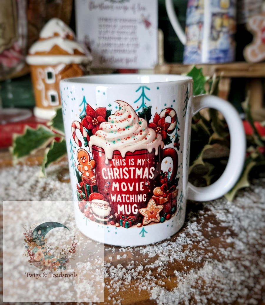 My Christmas movie watching mug 