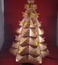 Ceramic Glittery Copper Xmas Christmas Tree Table Lamp Ornament Decoration. - Image 3