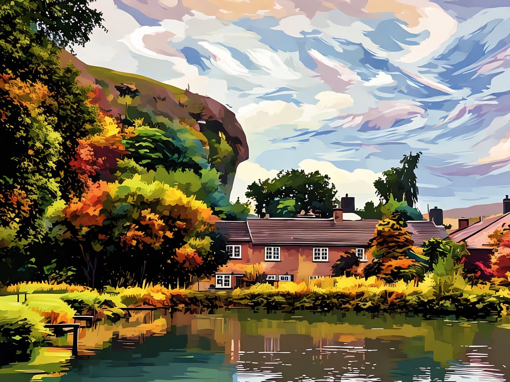 A4 Print Kilnsey Park Yorkshire Dales 