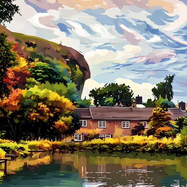 A4 Print Kilnsey Park Yorkshire Dales 
