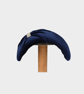 Navy Velvet Bandeau Headband - Handmade to Order Hat - Image 4