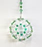 Sun catcher beautiful sparkly Swarovski Sun Catcher hanging decoration in Greens - Image 5