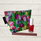 cosmetics bags colourful Tulips