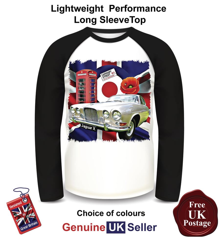 Jaguar X Type, Jag Long Sleeve T Shirt, Jaguar X Type Mens Top