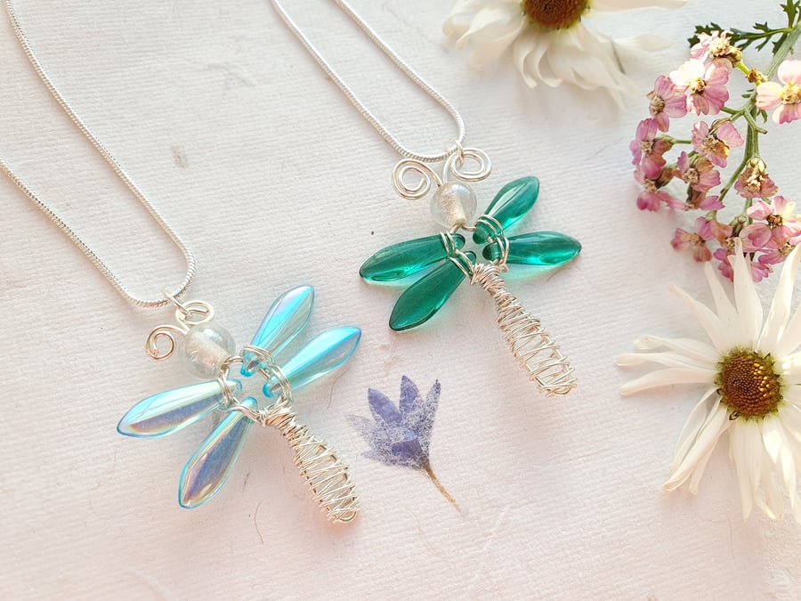 Turquoise Dragonfly Necklace