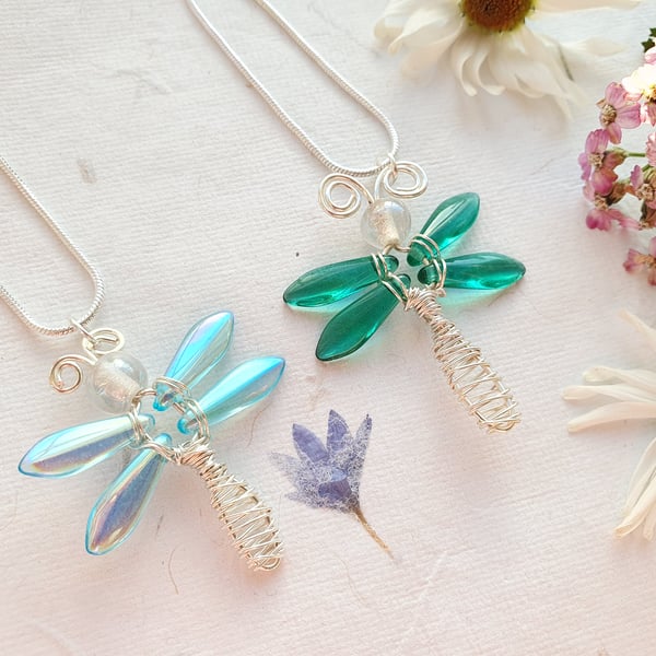 Turquoise Dragonfly Necklace