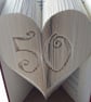 50 in a Heart COMBI Book Folding Pattern - EMAILED PDF PATTERN - Image 1