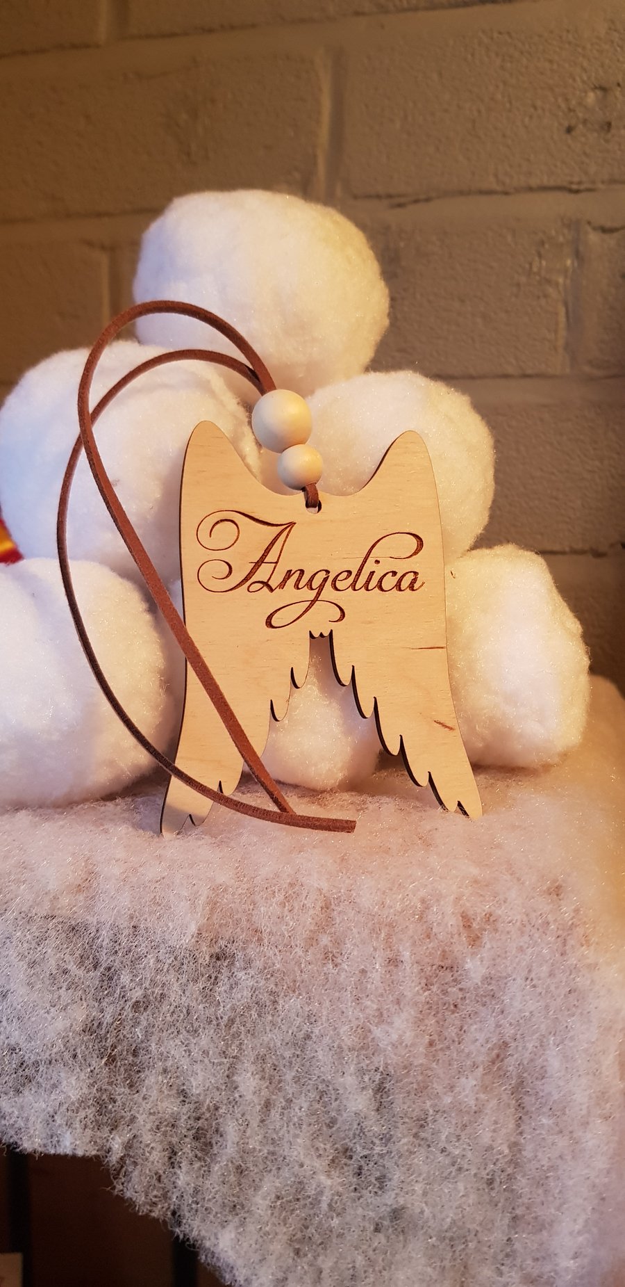Angel wings remembrance Christmas  tree decoration