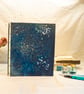 8"x10" Journal, Cyanotype Print with Umbellifers Like Little Trees (Folksy149)