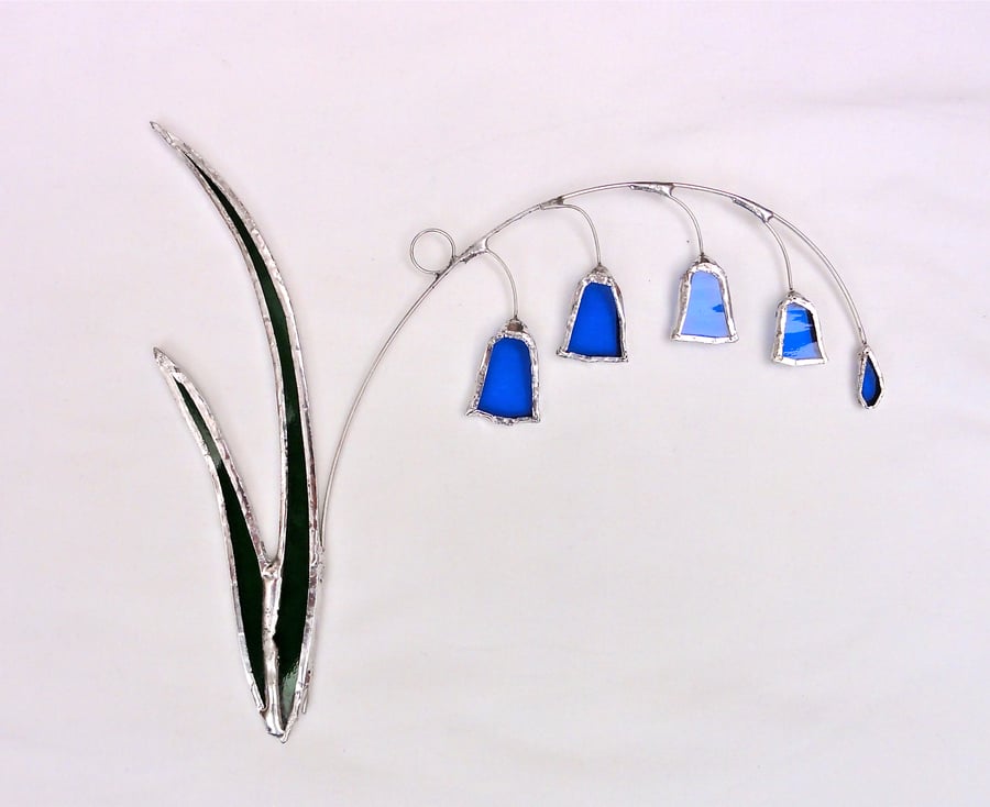 Stained Glass Bluebell Suncatcher