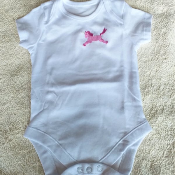 Unicorn Baby Vest Age 3-6 Months