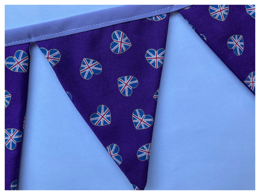 Coronation purple heart bunting