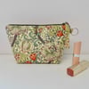 Make up bag in William Morris fabric Golden Lily