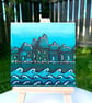 Original Miniature Artwork - Harbour Houses