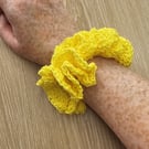 Yellow Cotton Scrunchie