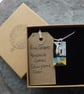 Handmade Ceramic Rock Goddess pendant in blue and turquoise - Image 6