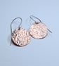 Hammered Copper Disc Earrings (ERCUDGDC1) - UK Free Post - Image 9