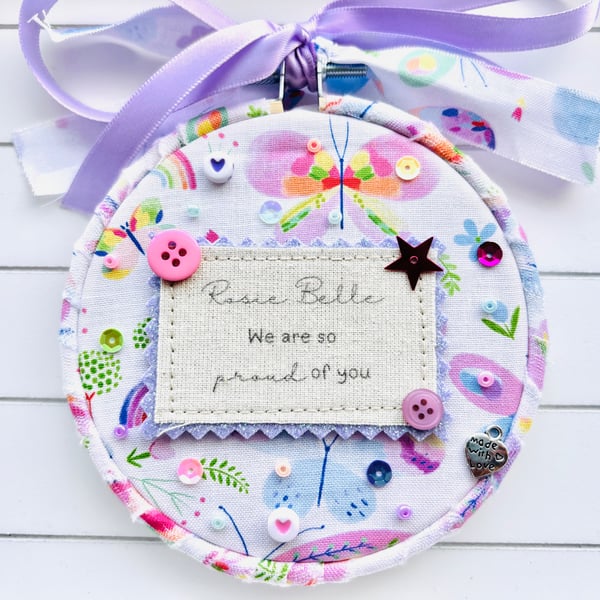 Personalised Year 6 Leavers Gift, New School Hoop,  End of Term Keepsake,