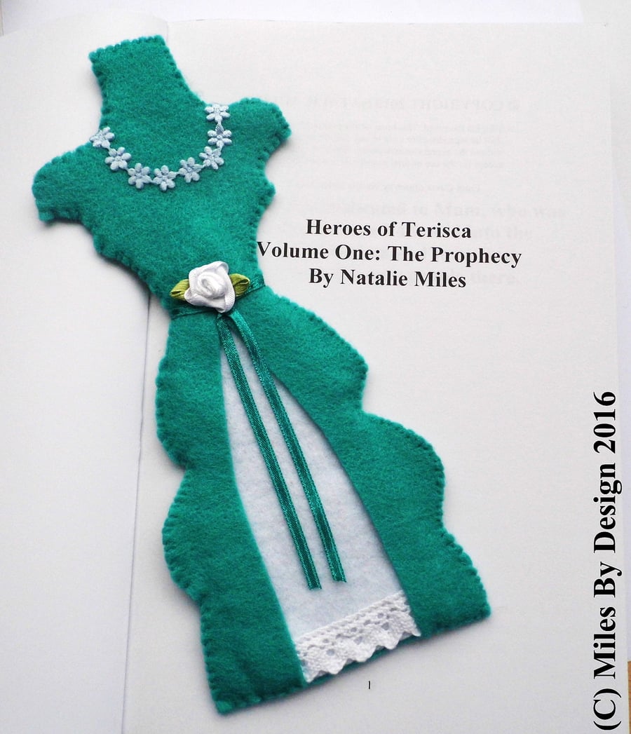 Elegant Ballgown Bookmark